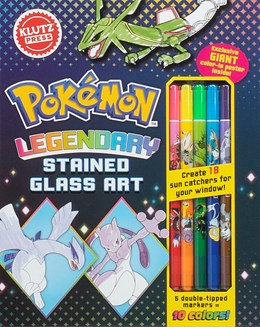 Pokemon Legendary Stained Glass from Klutz 20 9798225018573