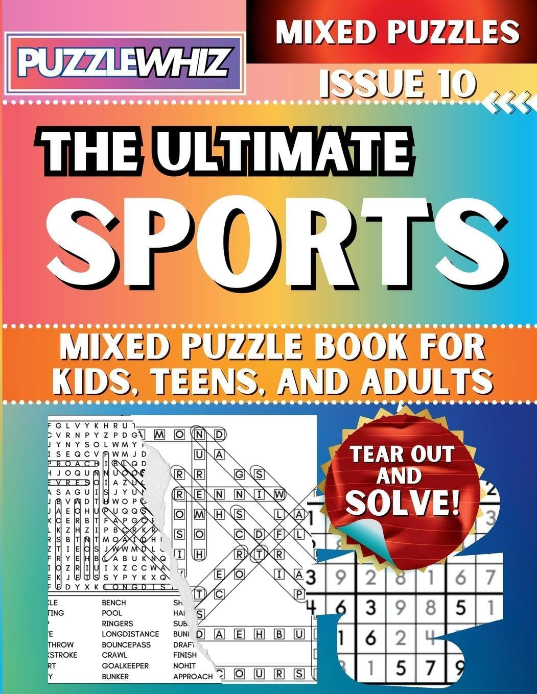 The Ultimate Sports Mixed Puzzles Book (Large Print) by Puzzlewhiz 20 9798330424801
