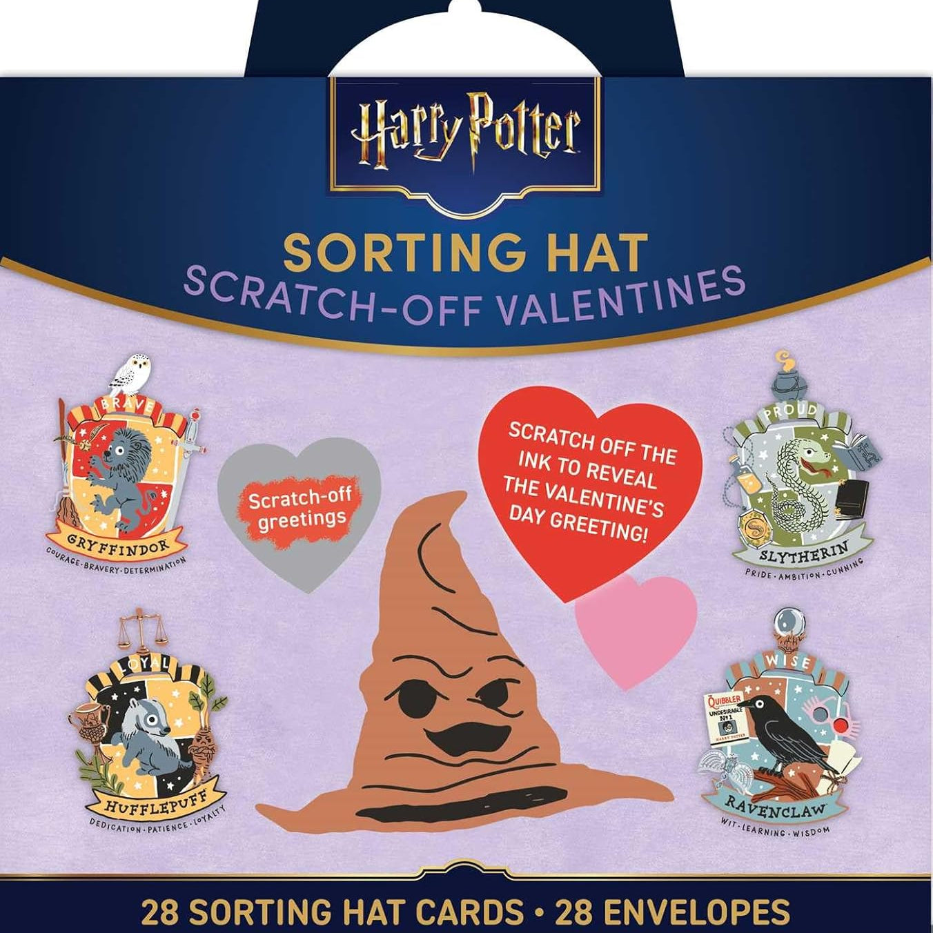Harry Potter: Sorting Hat Scratch-Off Valentines 50 9798337401973