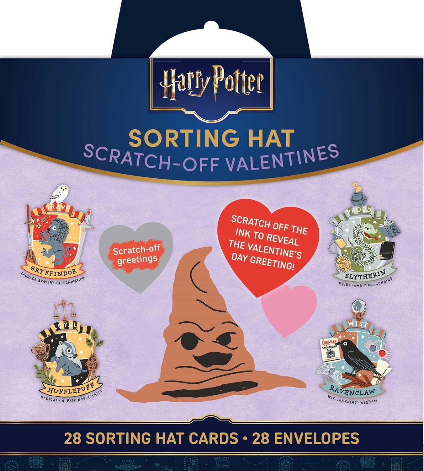 Harry Potter: Sorting Hat Scratch-Off Valentines 50 9798337401973