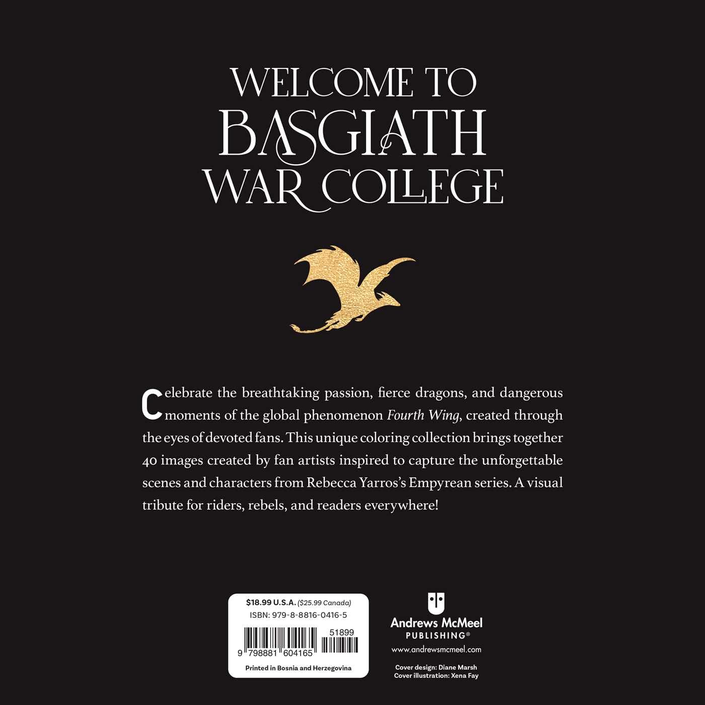 Fourth Wing: Official Coloring Book by Entangled 9798881604165_1