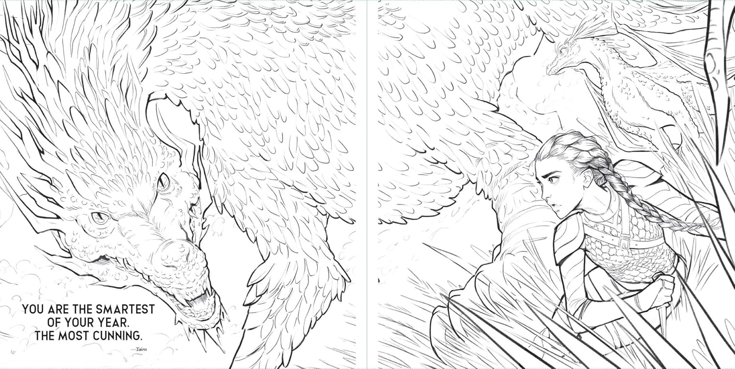Fourth Wing: Official Coloring Book by Entangled 9798881604165_3