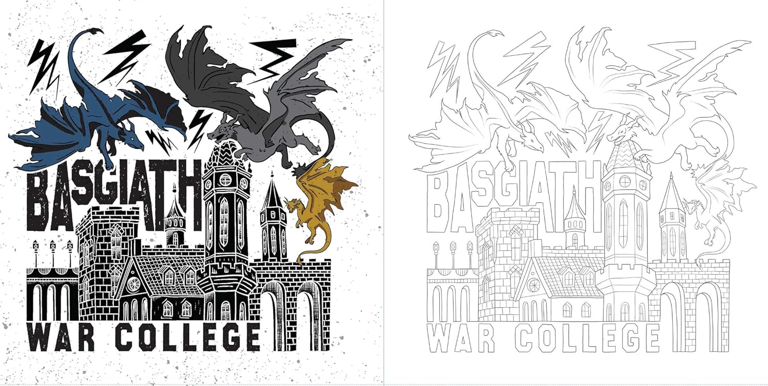 Fourth Wing: Official Coloring Book by Entangled 9798881604165_4