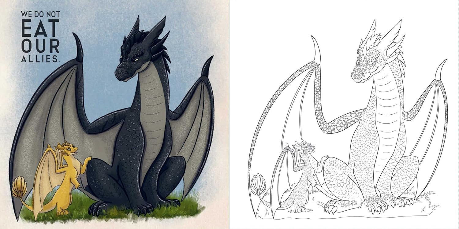 Fourth Wing: Official Coloring Book by Entangled 9798881604165_6