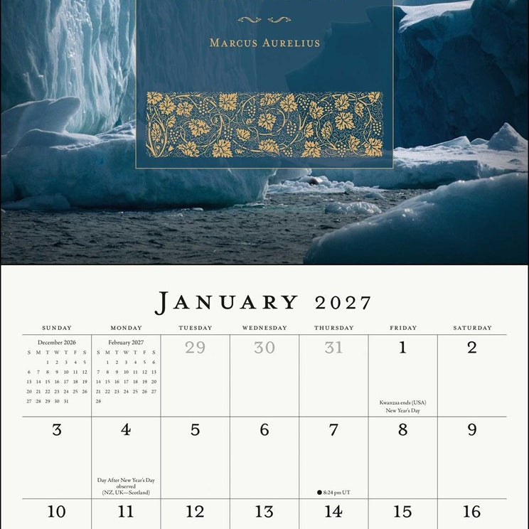 2027 Marcus Aurelius Meditations Wall Calendar 12x12 20 9798881606497_1