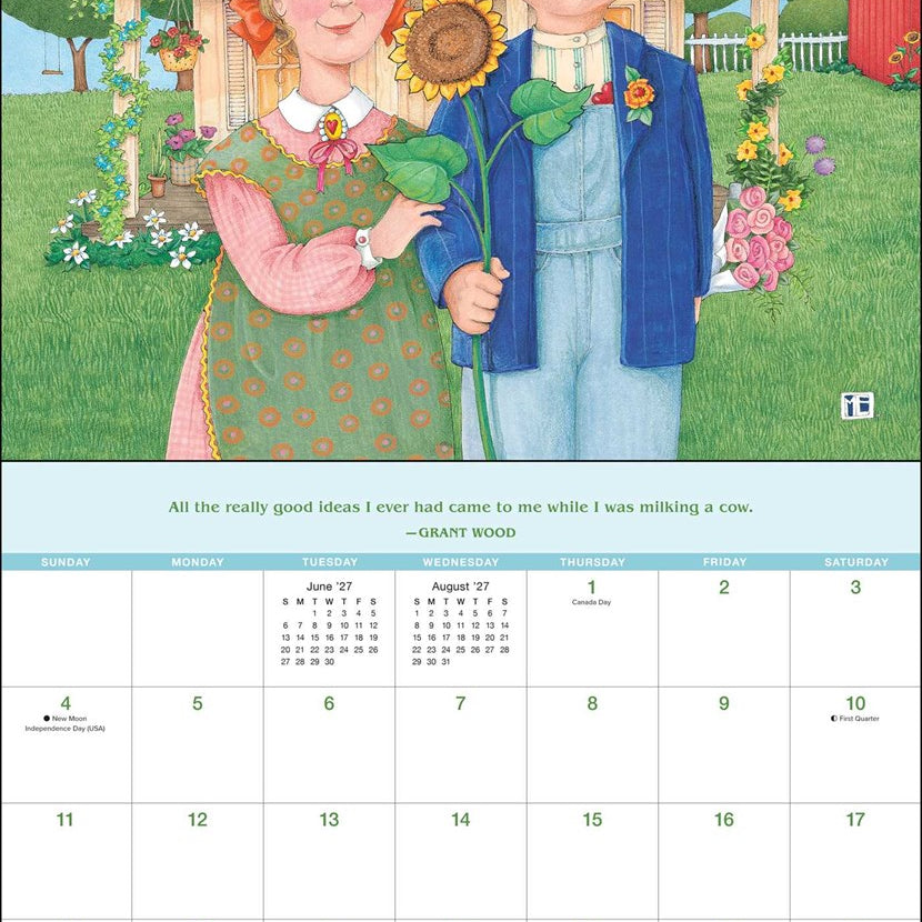 2027 Mary Engelbreit's Me and teh Masterpieces Deluxe Wall Calendar 20 9798881606510_1
