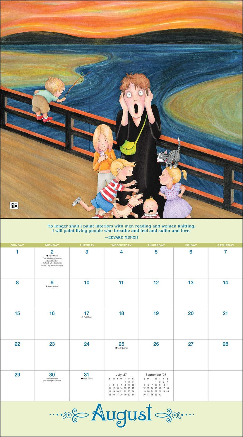 2027 Mary Engelbreit's Me and teh Masterpieces Deluxe Wall Calendar 20 9798881606510_2