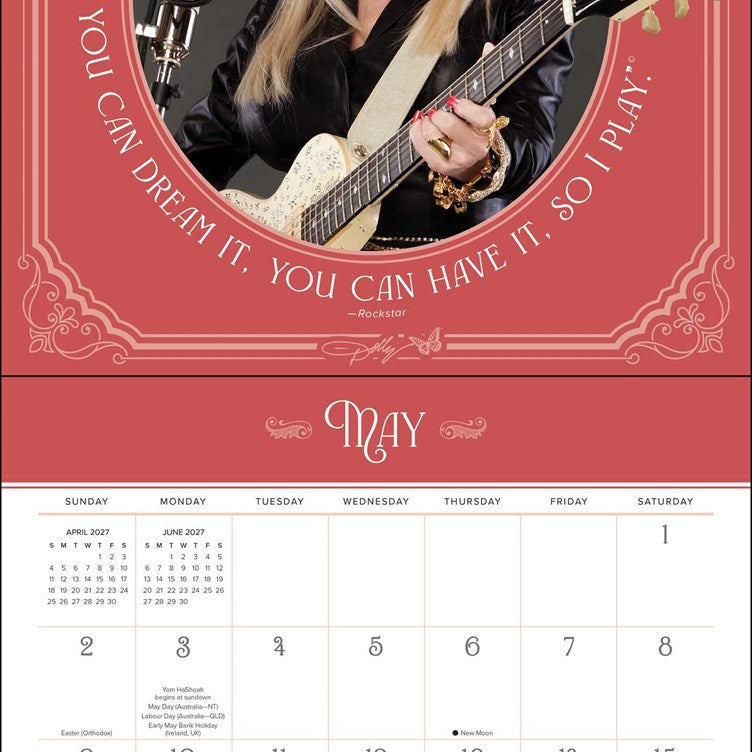 2027 Dolly Parton Wall Calendar 12x12 20 9798881606640_1