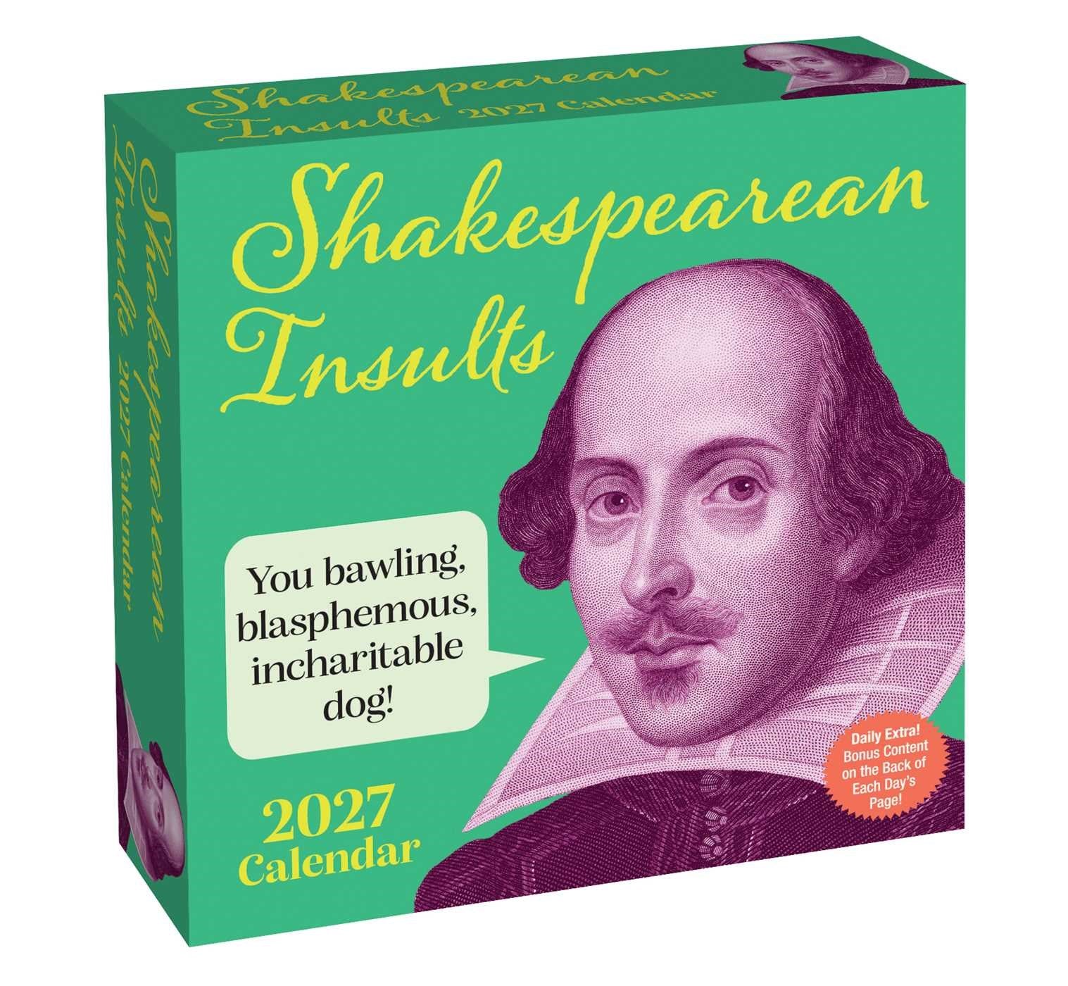2027 Shakespearean Insults Day-to-Day Boxed Calendar 20 9798881606756