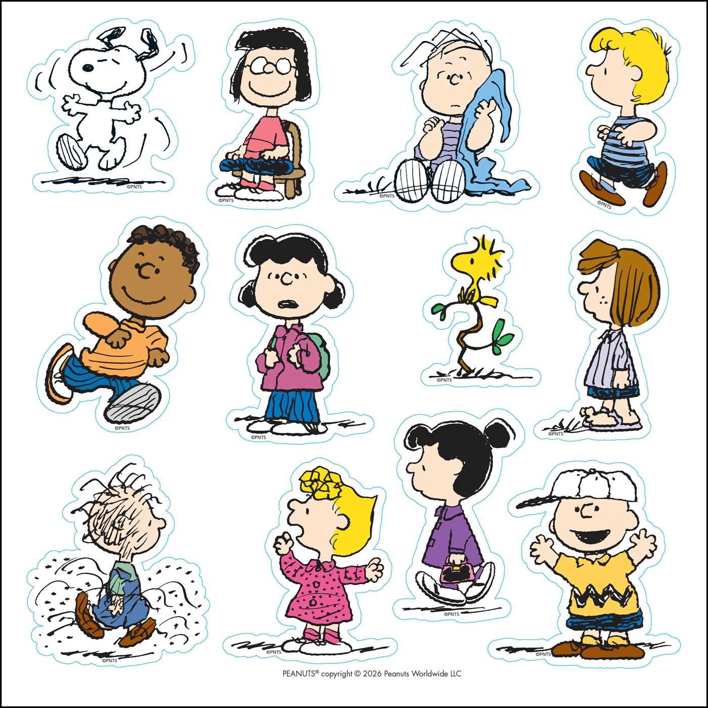 2027 Peanuts Wall Calendar with Clings 12x12 20 9798881606800_2