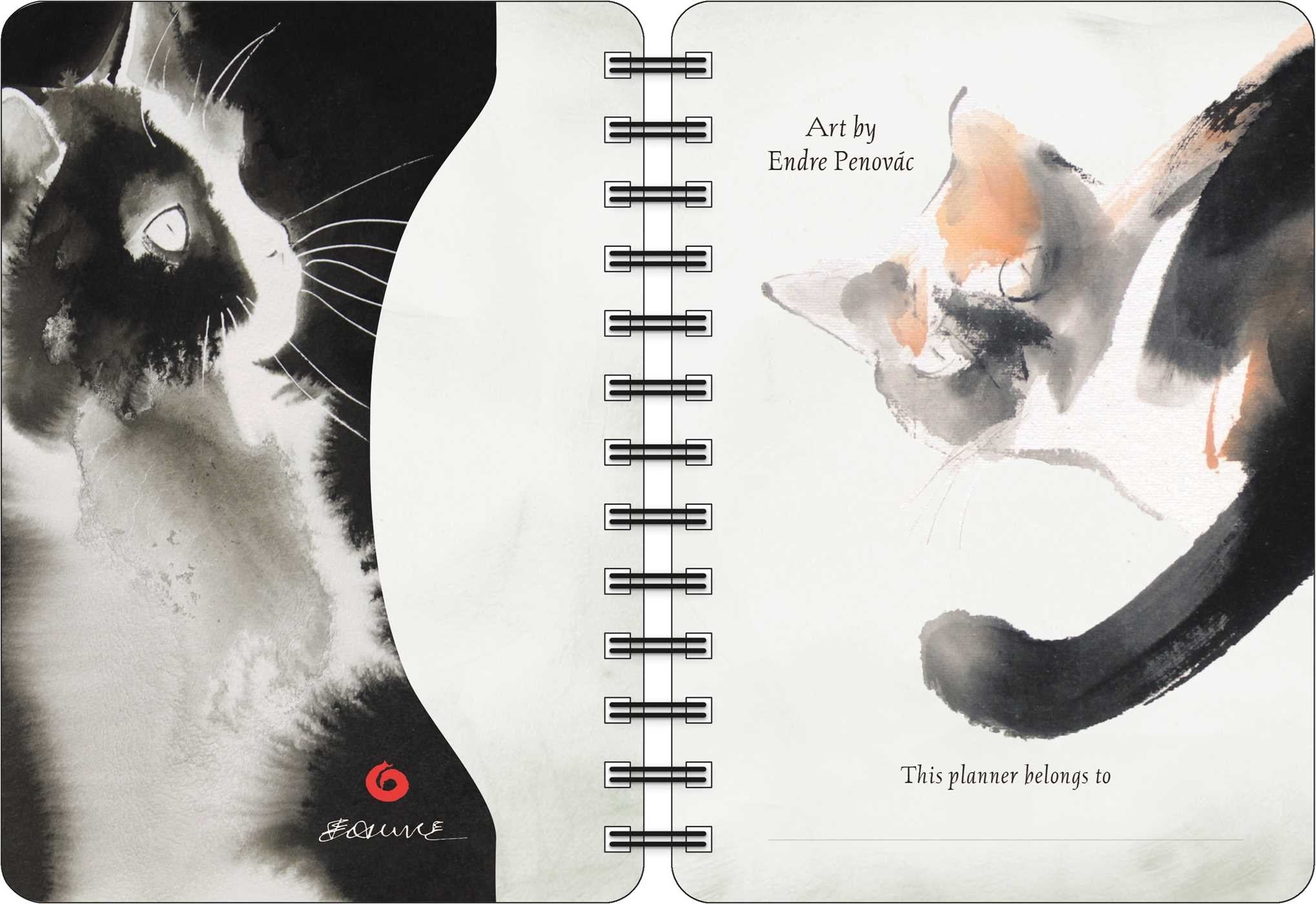 2027 The Artful Cat Weekly Planner Calendar 20 9798881607050_1