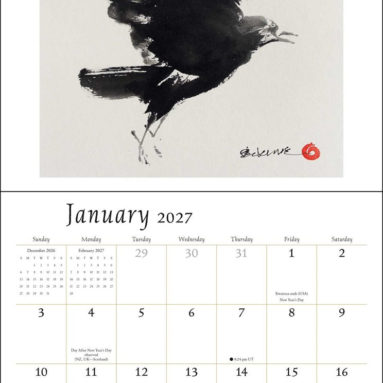 2027 The Artful Crow Wall Calendar 12x12 20 9798881607067_1