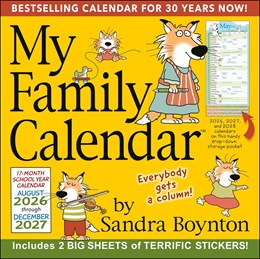 2027 My Family Calendar By Sandra Boynton Wall 12X12 20 9798881607210