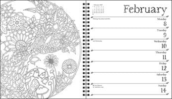 2027 Johanna Basford Weekly Coloring Planner Engagement Calendar 20 9798881607838_1