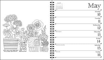 2027 Johanna Basford Weekly Coloring Planner Engagement Calendar 20 9798881607838_4