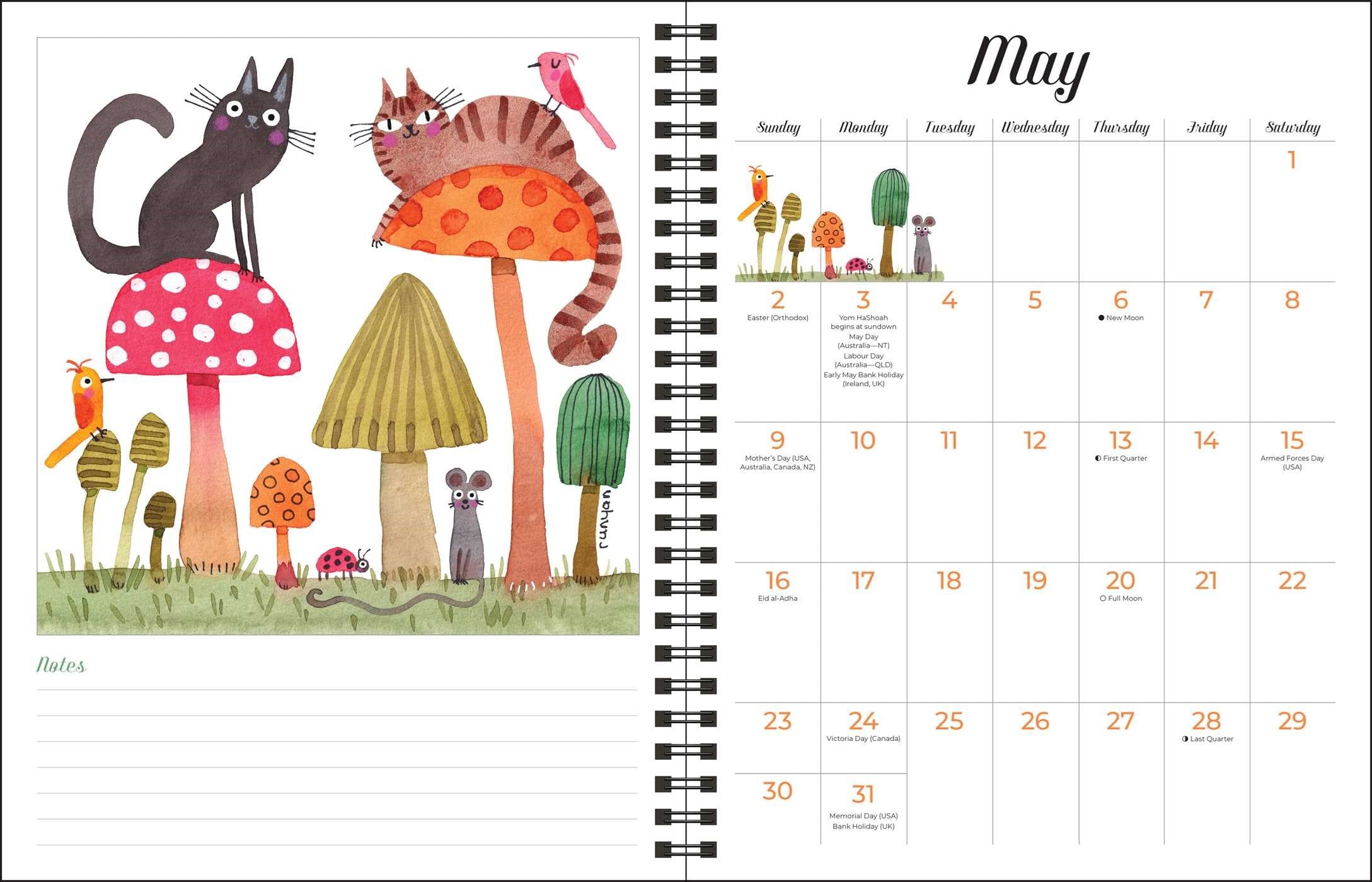 2027 Feline Monthly/Weekly Planner Calendar 20 9798881607906_1