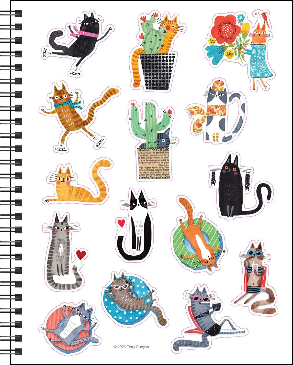 2027 Feline Monthly/Weekly Planner Calendar 20 9798881607906_3