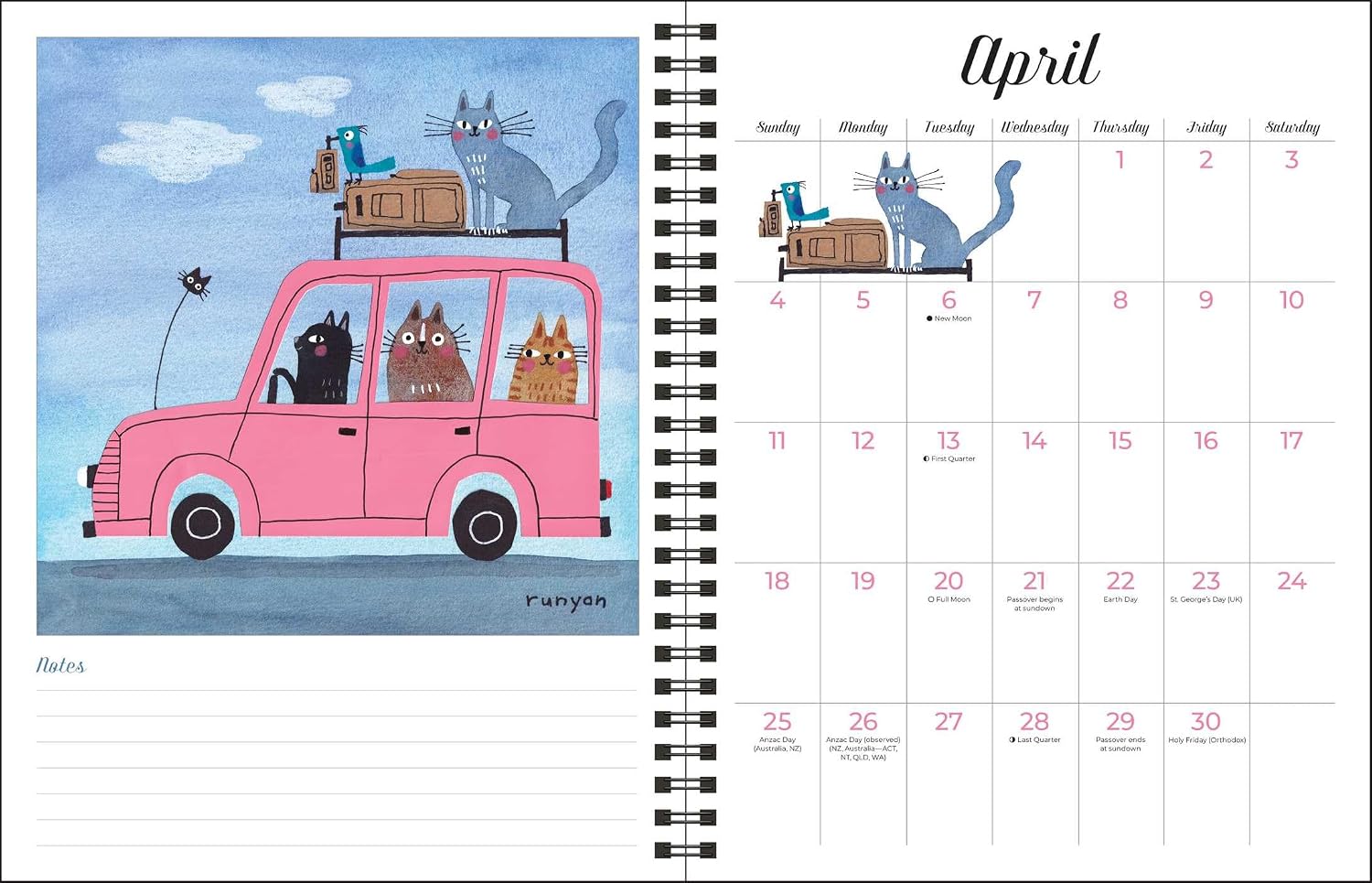 2027 Feline Monthly/Weekly Planner Calendar 20 9798881607906_4