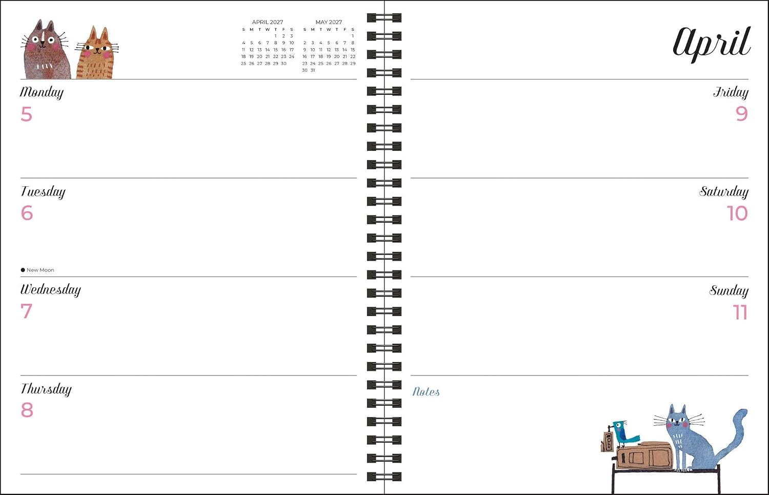 2027 Feline Monthly/Weekly Planner Calendar 20 9798881607906_5