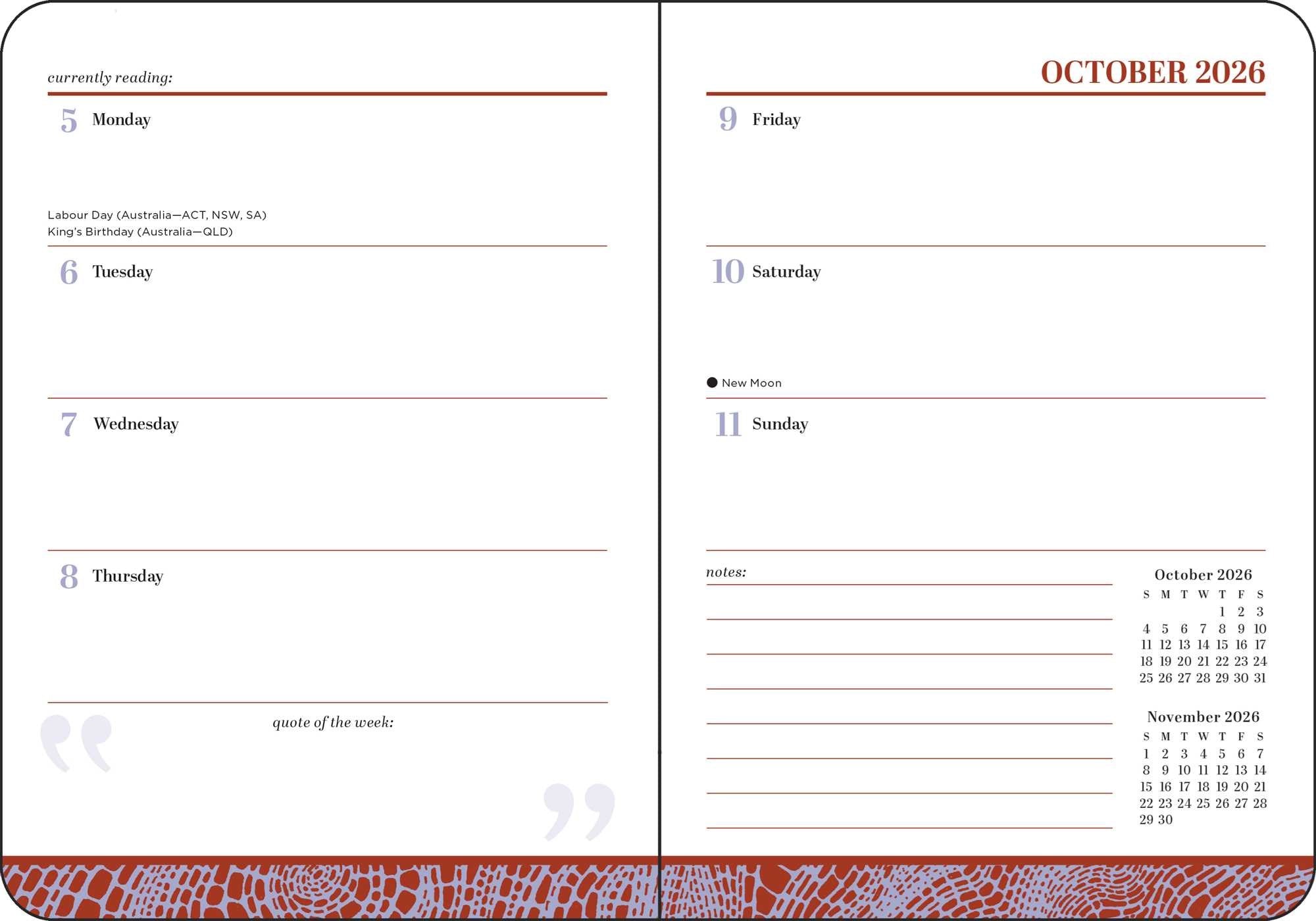 2026-2027 Spicy Book Club 16-Month Weekly/Monthly Planner Engagement Calendar 20 9798881608088_3