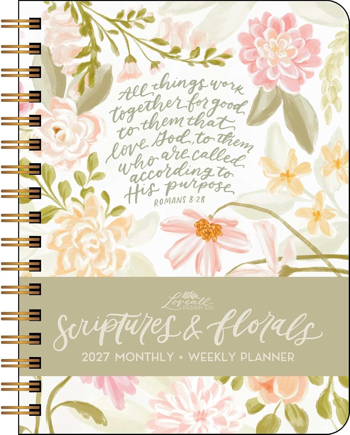2027 Scriptures and Florals Weekly/Monthly Planner Calendar 7x9 20 9798881608347