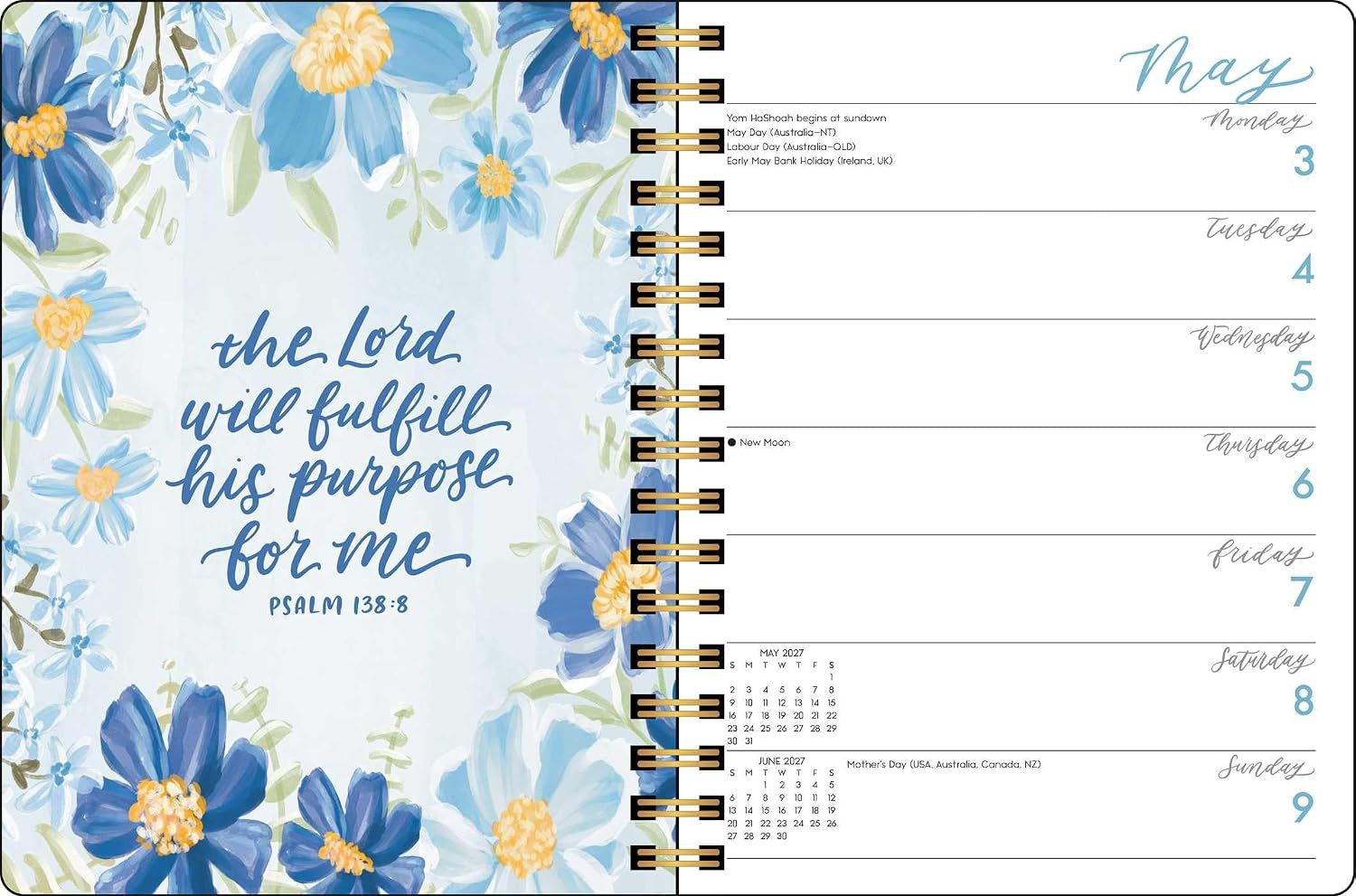 2027 Scriptures and Florals Weekly/Monthly Planner Calendar 7x9 20 9798881608347_6