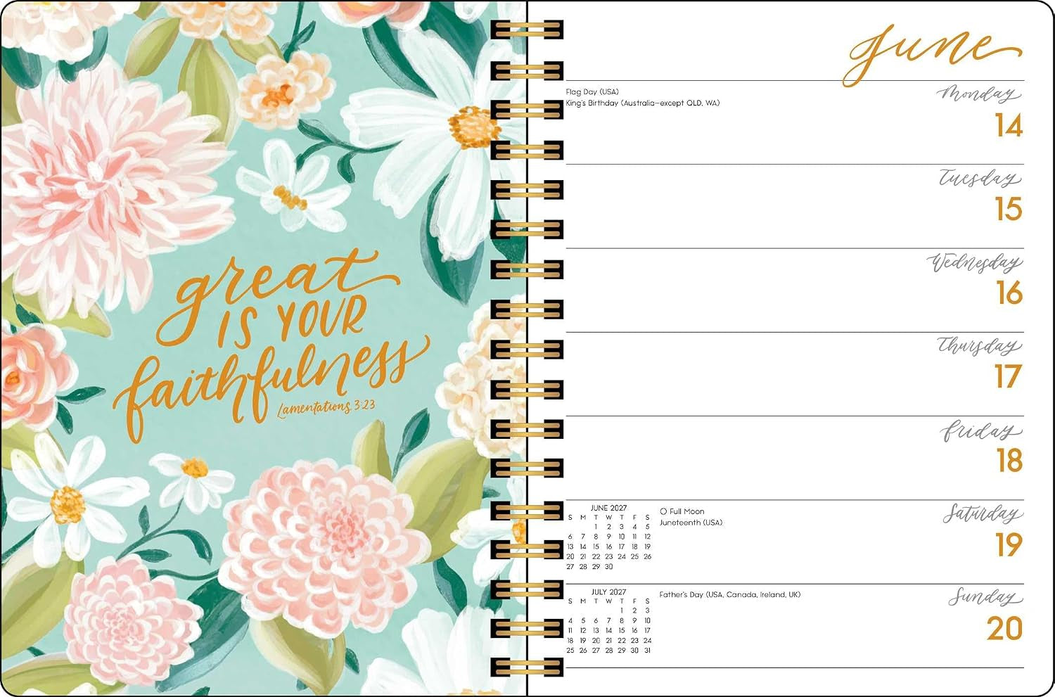 2027 Scriptures and Florals Weekly/Monthly Planner Calendar 7x9 20 9798881608347_7