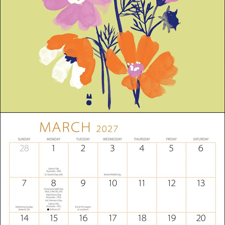 2027 Thich Nhat Hanh Wall Calendar: Touching Peace 12x12 20 9798881608385_1