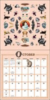 2027 The Antiquarian Sticker Book Wall Calendar with stickers 12x12 20 9798881608613_1