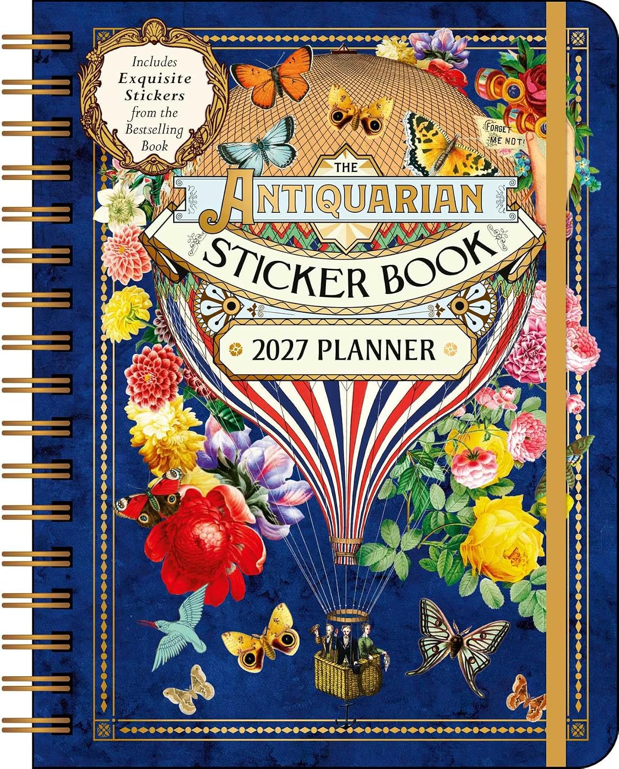 2027 The Antiquarian Sticker Book Monthly/Weekly Planner Calendar w/ sticker 7X9 20 9798881608620