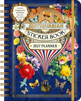 2027 The Antiquarian Sticker Book Monthly/Weekly Planner Calendar w/ sticker 7X9 20 9798881608620