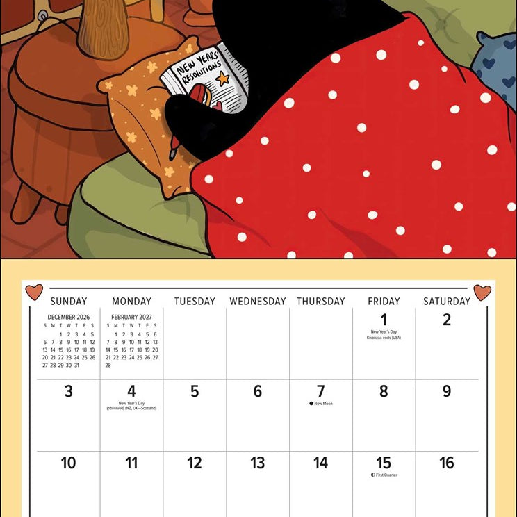 2027 Stanis the Cat Wall Calendar 12x12 20 9798881609306_1