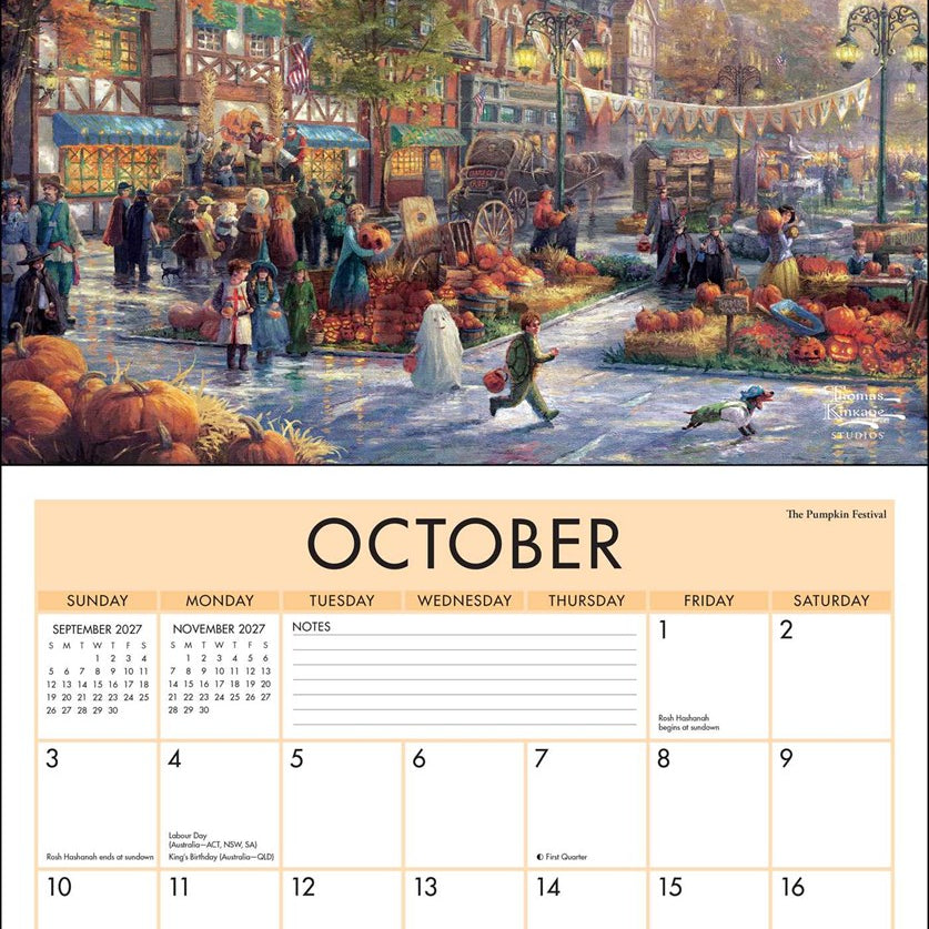 2027 Thomas Kincade Studios Deluxe Wall Calendar 20 9798881609368_1