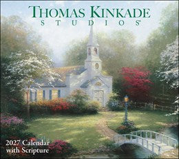 2027 Thomas Kincade Studios Deluxe Wall Calendar with Scripture 20 9798881609382
