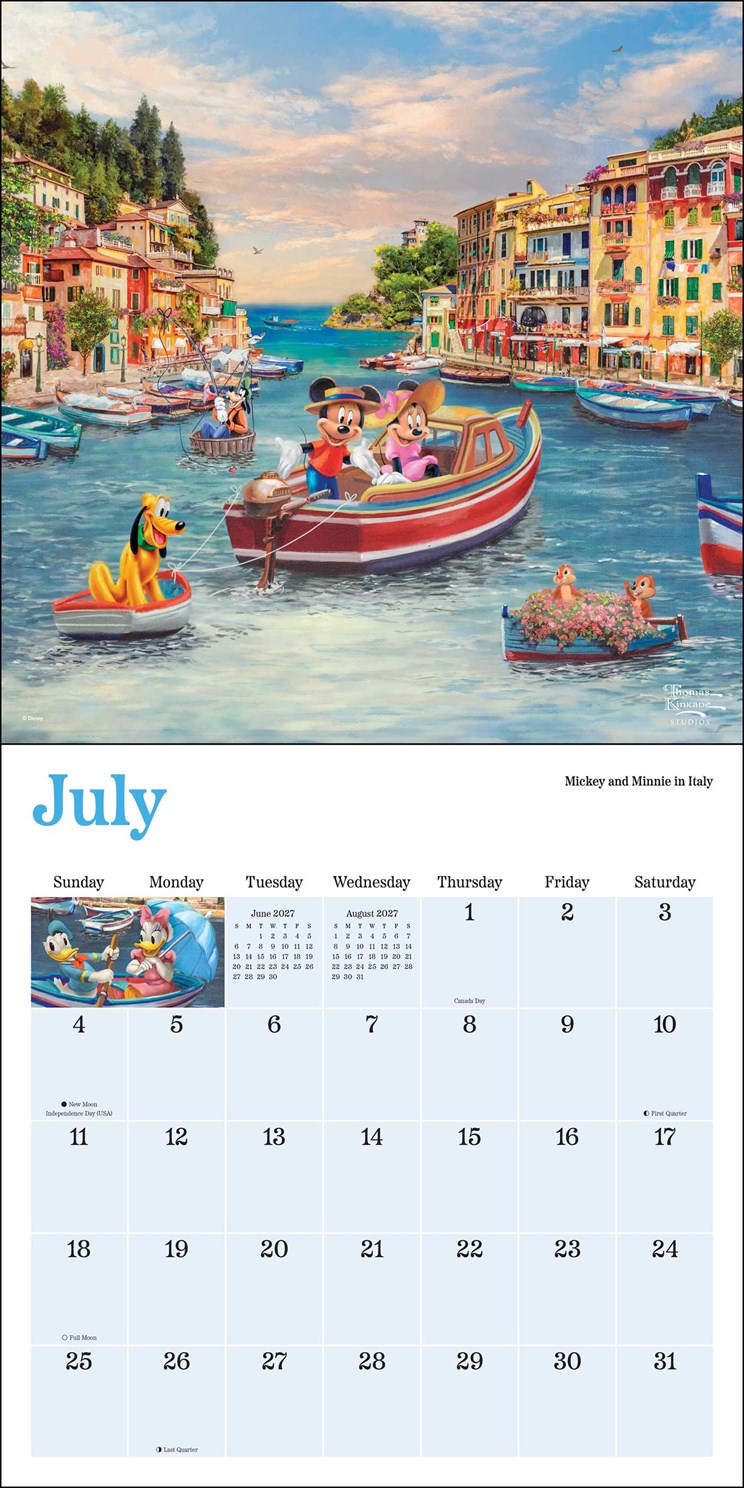 2027 Disney Dreams Collection by Thomas Kincade Studios Wall Calendar 12x12 20 9798881609474_3