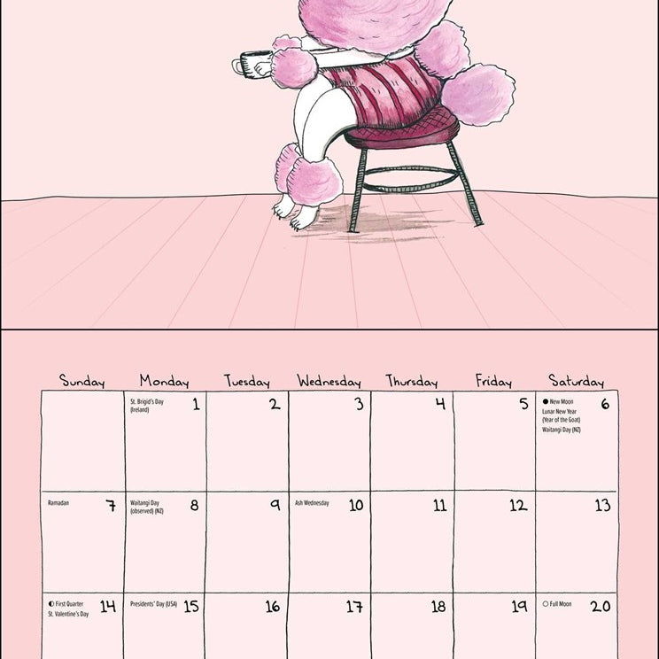 2027 Emotional Support Animals Wall Calendar 12x12 20 9798881609702_1