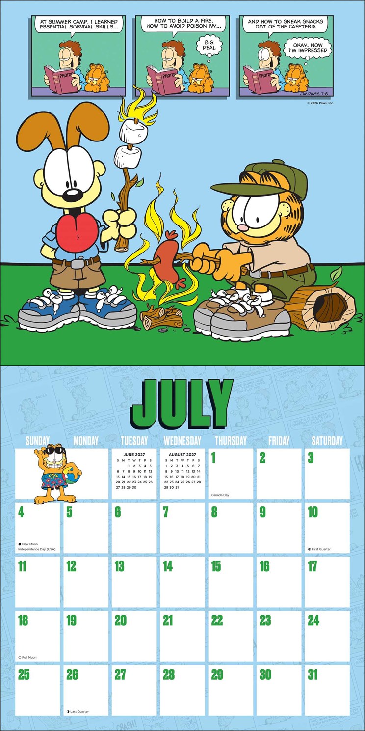 2027 Garfield Wall Calendar 12x12 20 9798881610494_1