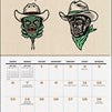 2027 Sam Larson's Weird, Weird West Wall Calendar 12x12 20 9798881610678_1