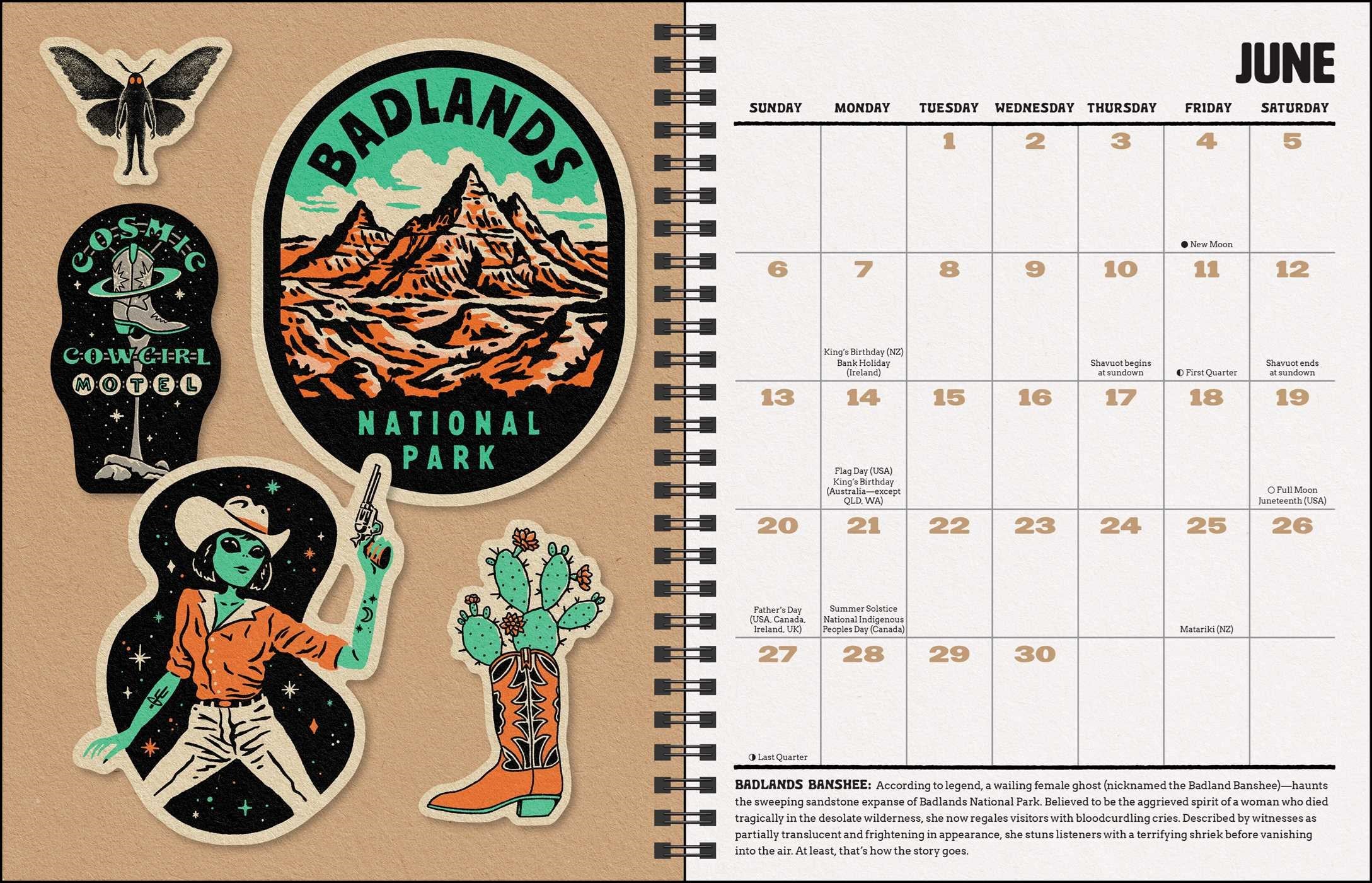 2027 Sam Larson's Paranormal Parks 12-Monthly/Weekly Planner Calendar 7X9 20 9798881610715_3