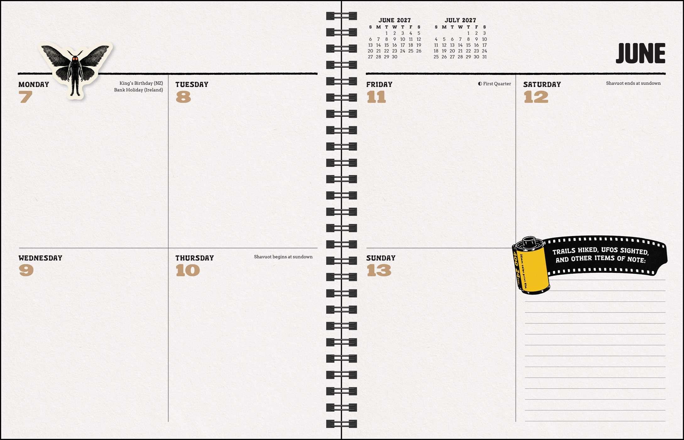 2027 Sam Larson's Paranormal Parks 12-Monthly/Weekly Planner Calendar 7X9 20 9798881610715_4