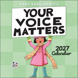 2027 Mary Engelbreit's Your Voice Matters Wall Calendar 12x12 20 9798881611316