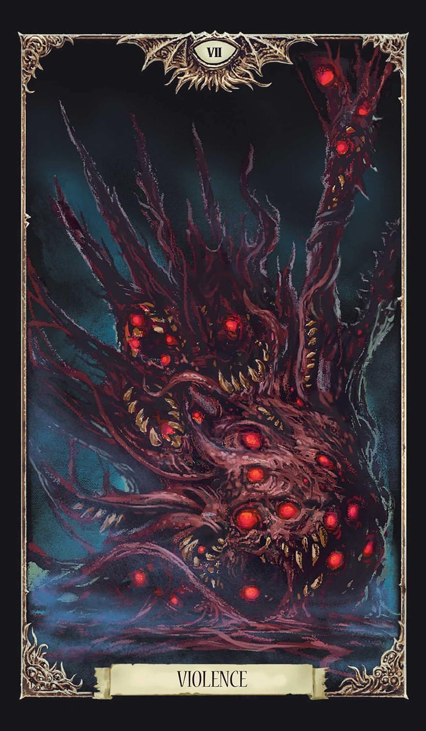 Necronomicon Tarot Deck And Guidebook by Bousema. James 20 9798886631586_3