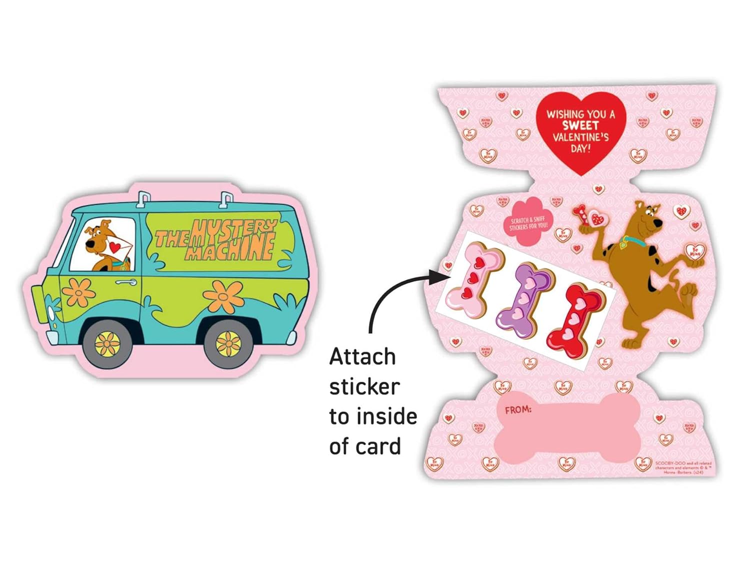 Scooby-Doo Valentines Stickers 9798886636659_2