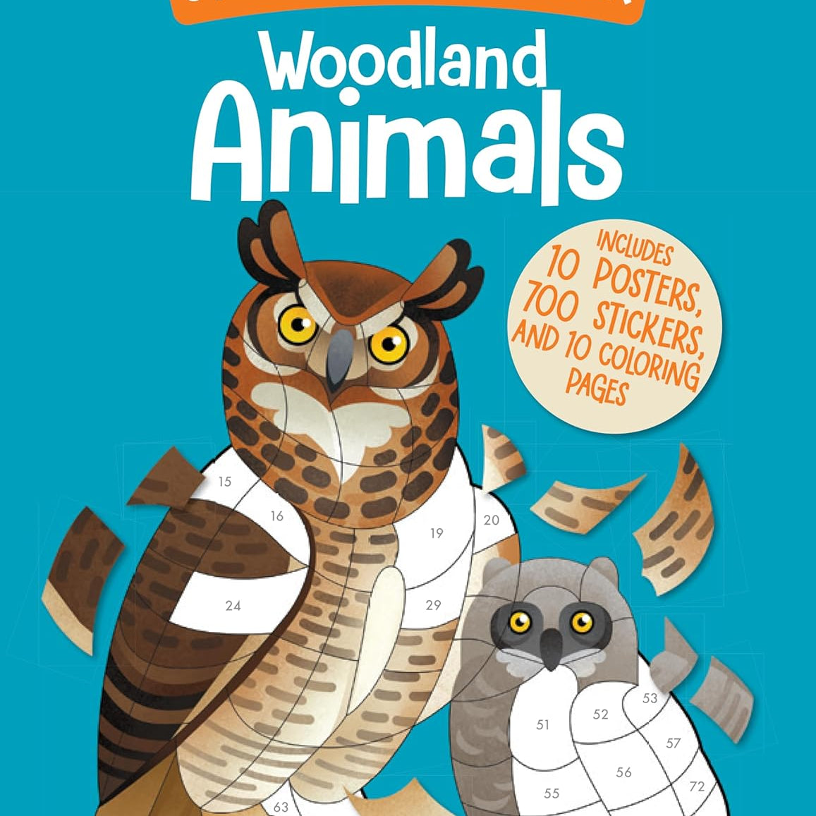 Woodland Animals: Sticker By Number by Owen. Weldon 20 9798886743852