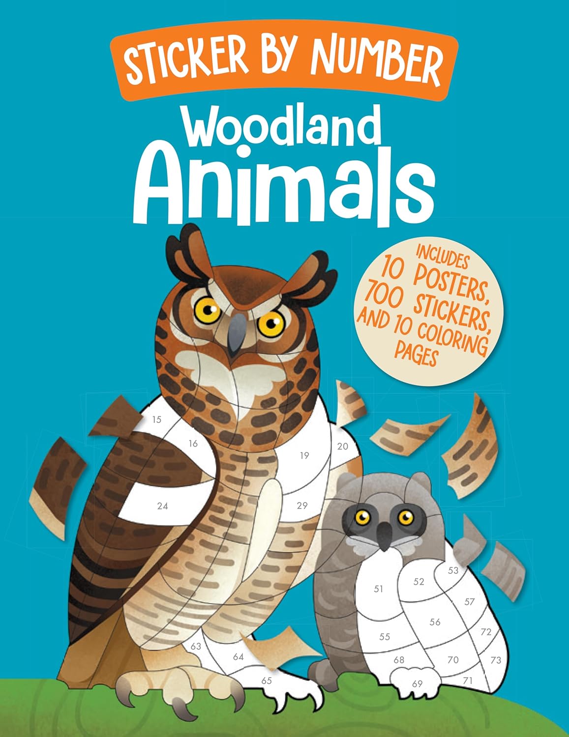 Woodland Animals: Sticker By Number by Owen. Weldon 20 9798886743852