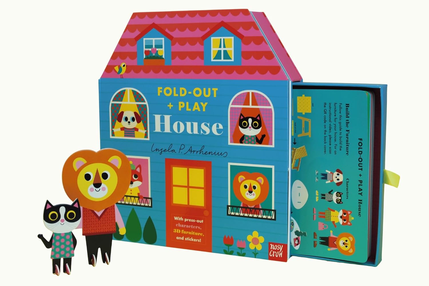 Fold-Out + Play: House - Arrhenius. Ingela P. 9798887772028_2