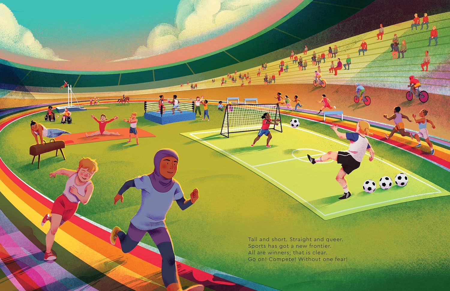Play Proud: Fiercely Fabulous Queer Athletes by Sanders. Rob, Illustrated by Evans. Izzy 20 9798889834915_5