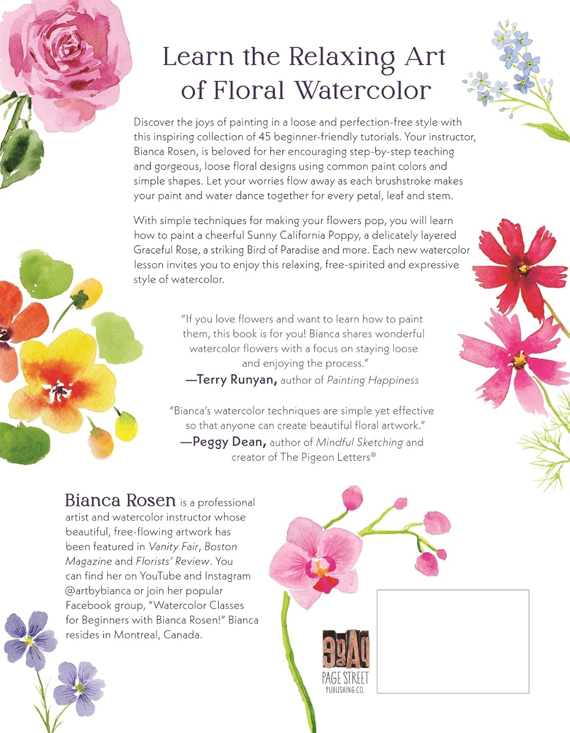 Easy Watercolor Flowers: 45 9798890030498_1