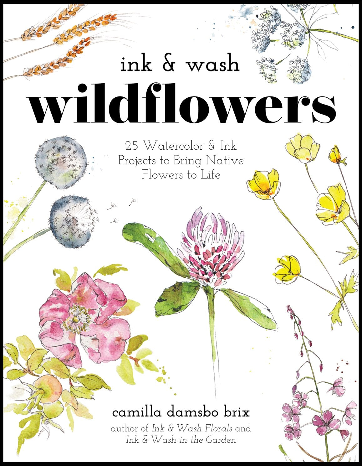 Ink & Wash Wildflowers: 25 Watercolor & Ink Projects... by Brix. Camilla damsbo 30 9798890033499