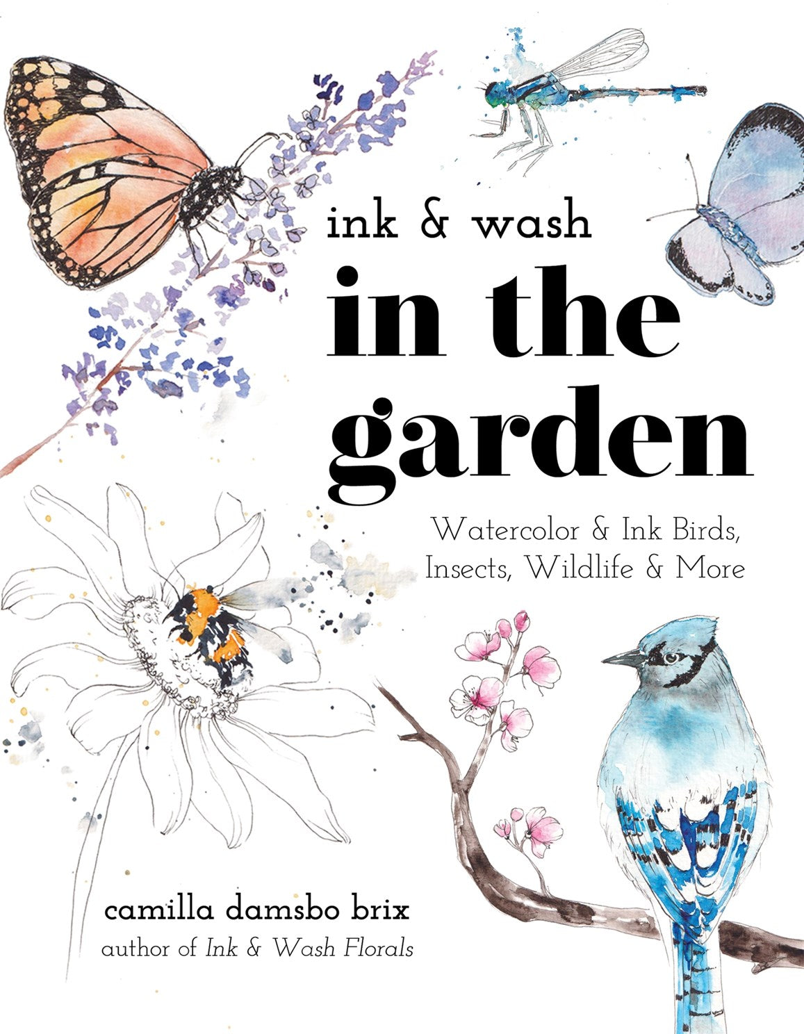 Ink & Wash in the Garden: Watercolor & Ink Birds, Insects, Wildlife & More by Brix. Camilla Damsbo 30 9798890039910